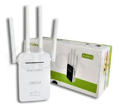 Repetidor De Wifi 4 Antenas Amplificador De Sinal Pix-link