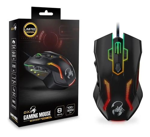 Mouse Gamer Gx Genius Scorpion Spear Pro Rgb Retroiluminado