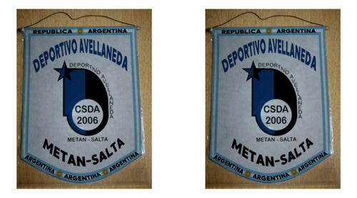 Banderin Mediano 27cm Deportivo Avellaneda Metan Salta