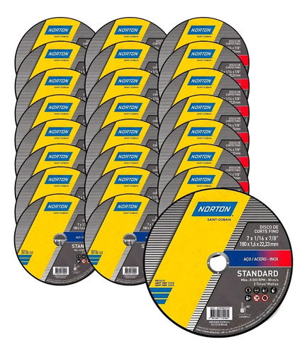 Kit Com 24 Discos Norton Standard 7 Polegadas Atacado Promo