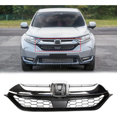 Fits Honda Crv Cr-v 2017-2019 Honeycomb Front Bumper Upp Ddb