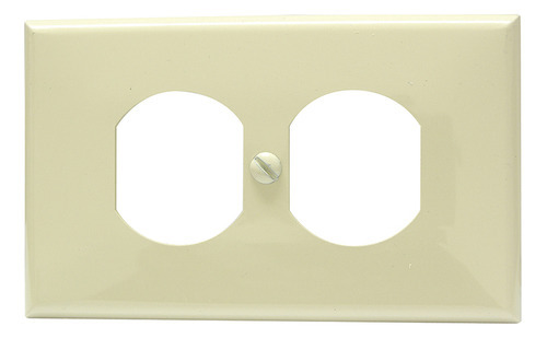 Placa Doble Plástica , Línea Estándar, Color Marfil Surtek Corriente nominal 10 A Voltaje nominal 120V
