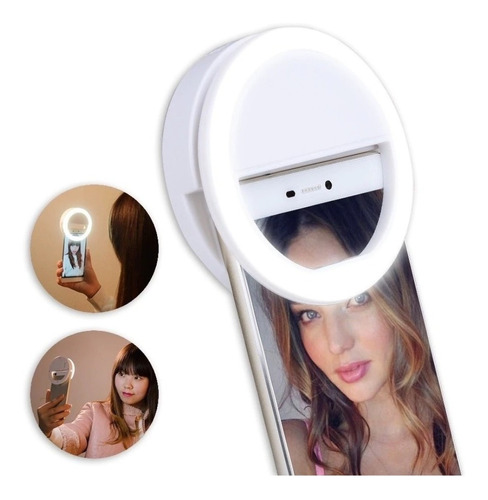 Aro De Luz Portátil Para Celular Selfie Ring Light