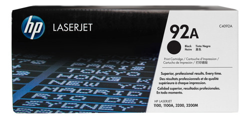 Toner Hp 92a Negro (c4092a)