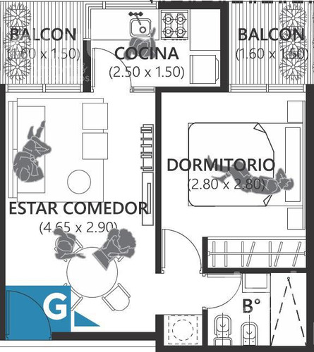 Imagen 10 de 20 de Un Dormitorio A Estrenar, En Barrio General Paz