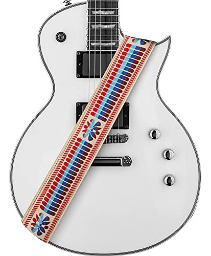 Correa De Guitarra Amumu Color Stripe Tejida Para Bajo, Guit