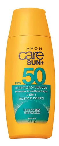 Protetor Solar 2 em 1 Avon invisível en crema FPS50 200g
