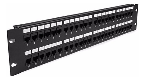 Patchera Patch Panel Rack Rj45 48 Puertos Bocas - Cat 6