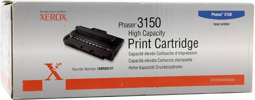 Toner Xerox 109r00747 Negro Phaser 3150