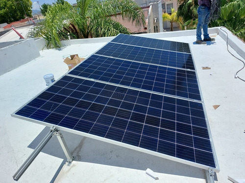 Kit De 4 Paneles Solares De Interconexión 1.6 Kwp A 220v.