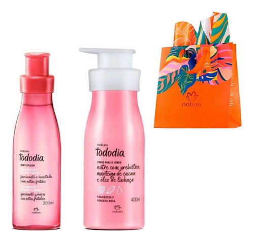 Kit Natura Tododia Framboesa E Pimenta Rosa