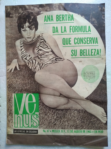 Revista Venus 1967, Ana Bertha Lepe, 3 Números De La Revista