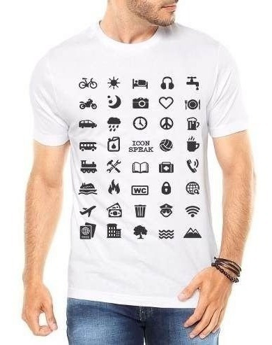 Camiseta Masculina 40 Icon Viajante Viagem Manga Curta