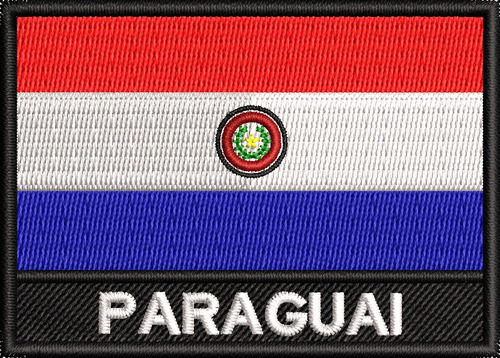 Emblema Bordado Bandeira Paraguai P/ Macacão Airsoft Ban531