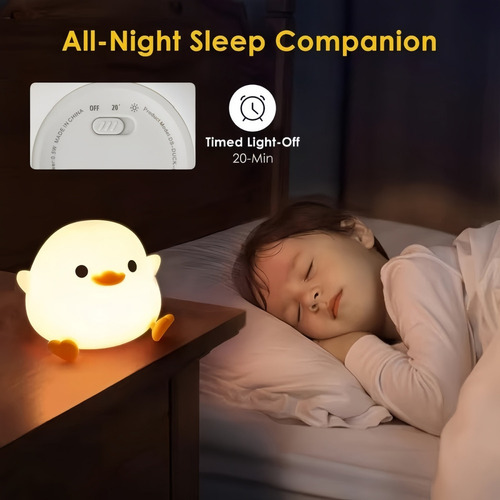 Y K Luz De Pato Led De Silicona Para Niños Con Sensor Táctil