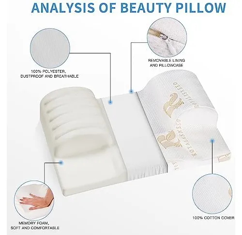 Almohada De Belleza Para Dormir Boca Arriba