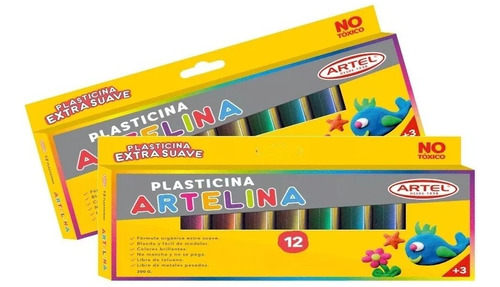 Plasticina Artelina 12 Colores Artel