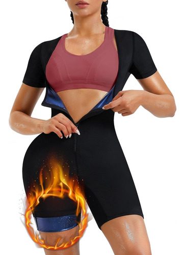 Traje De Sauna Ajustado Para Mujer Para Sudar Y Moldear