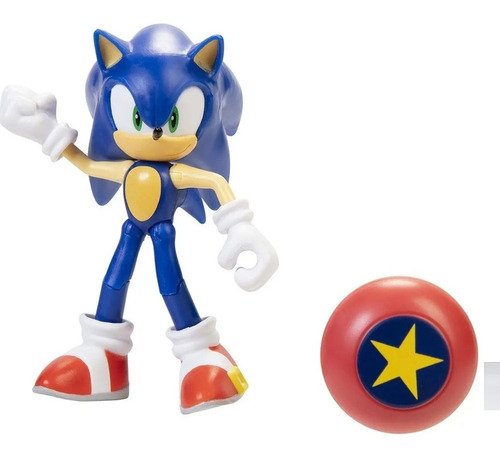 Figura Flexible Sonic 10 Cm Con Accesorio Sonic The Hedgehog