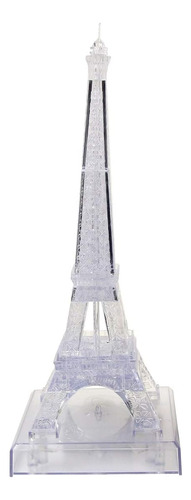 Jenilily 3d Transparente Torre Eiffel Cristal Rompecabezas J