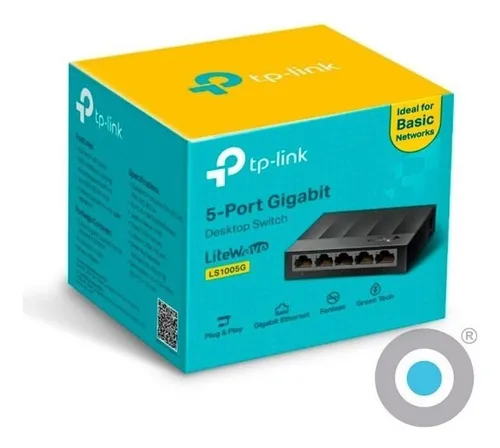 Switch Sobremesa 5 Puertos Rj45 Gigabit Tl-sg1005d Tp-link
