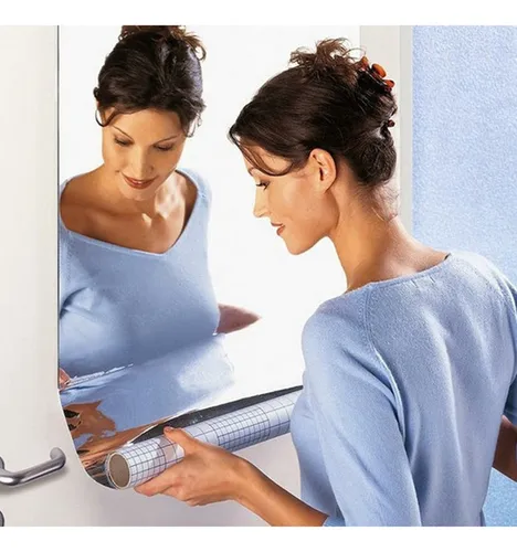 Adhesivo De Pared Con Forma De Espejo, Láminas Adhesivas Rec