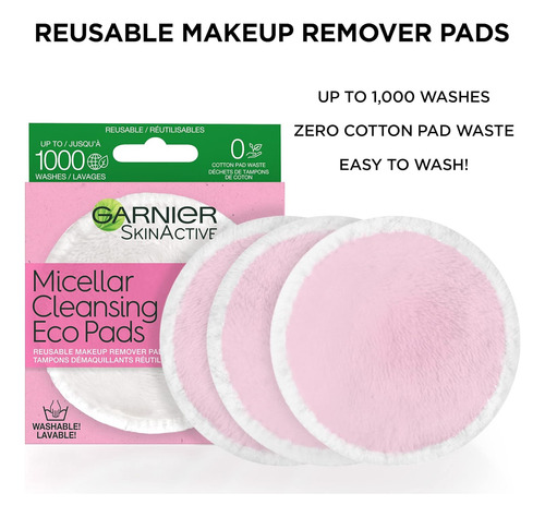 Almofadas De Limpeza Micelar Ecológicas Garnier Skinactive,