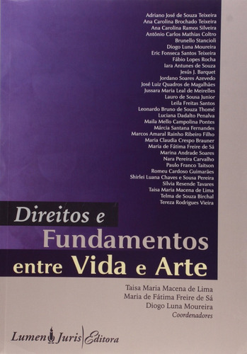 Livro Direitos E Fundamentos Entre Vida E Arte