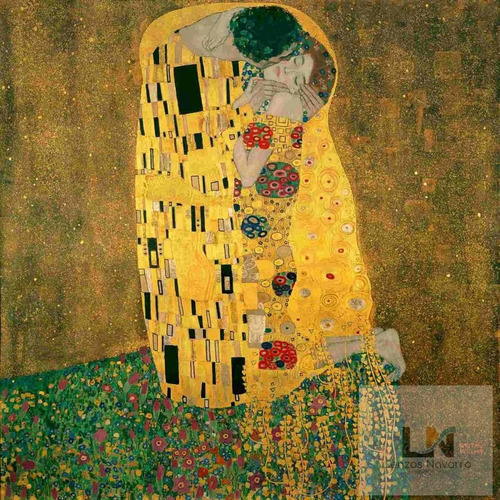 Lienzo Tela Canvas El Beso Gustav Klimt 1908 100x100 Cm