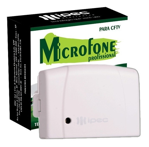 Microfone Para Câmera De Segurança Cftv Profissional Dvr