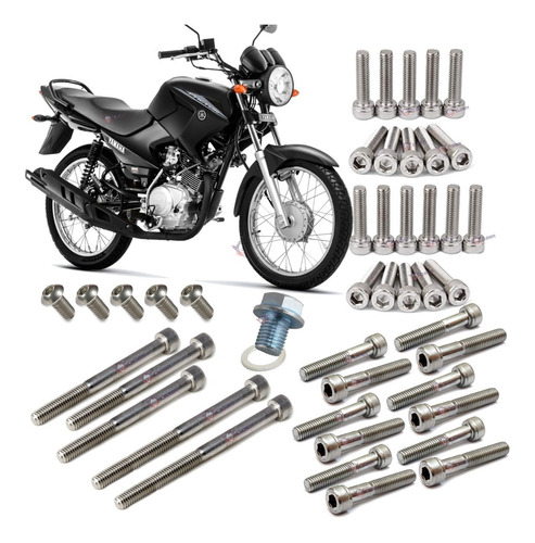 Clown Allen Inox Kit Parafusos Motor Ybr125 Factor 2008- Y7i