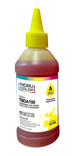 Botella Tinta Amarillo Dye 100 Ml. Para Brothe