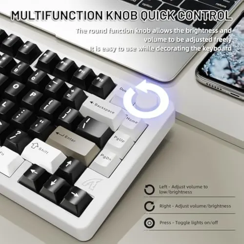 Teclado Mecánico Inalámbrico Attack Shark X86 75% Trimodo