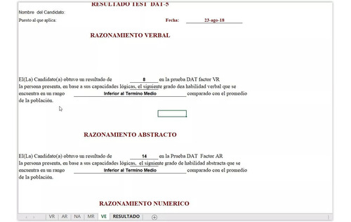 Dat-5 Test De Aptitudes Diferenciales Automatizado Ilimitado