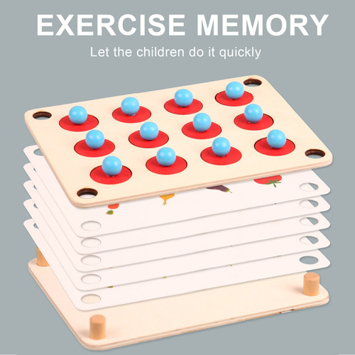 C Juego De Memoria De Madera Para Niños Duradero Y Seguro Ma