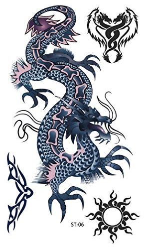 Tatuaje Temporale - Supperb Temporary Tattoos - Blue Dragon