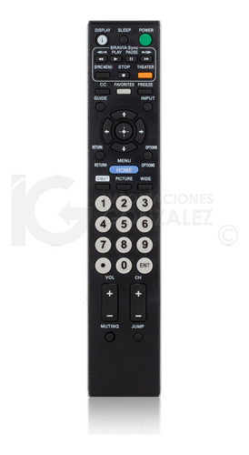 Control Remoto Compatible Con Sony Bravia Tv Lcd Led Rm-yd0 Incluye Pilas Aa Divitech®