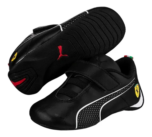 Tenis Puma Ferrari Niños Sf Future Cat Ultra V Piel Genuina Meses sin