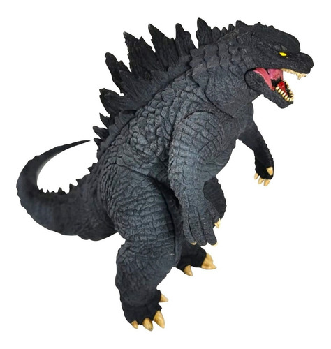 Imagen 1 de 3 de Figura Godzilla Negro Gojira Monstruo Juguete Sonido 25cm