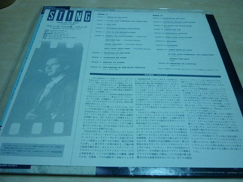 Imagen 2 de 4 de Sting Bring On The Night Laser Disc Japones Obi Insert