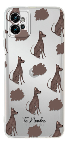 Funda Para Motorola Para Mujer Perrito Xolo Manchas Nombre