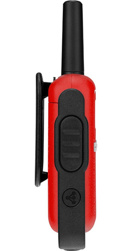 Comunicador de radio Motorola Talkabout T110br, 25 km, rojo y negro, 2 unidades