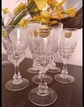 Comprar 1\u002F2docena De Lindas Copas De Cristal De Arques Talladas. 40$