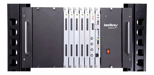 Central Pabx Impacta Com Placa E1 Rack 140r (Usado)