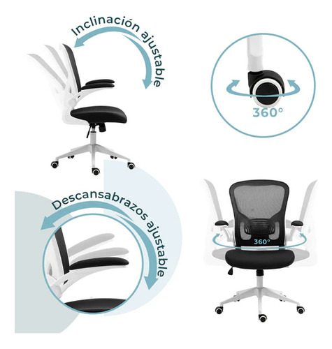 Silla Ejecutiva Vest W Con Soporte Lumbar De Tela Mesh