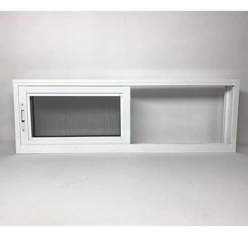 Vitrô 3 Folhas 60x150 Com Tela Mosquiteira Integrada Branco Branco