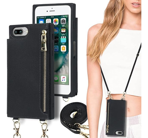 Funda Para iPhone 8 Plus Para Mujer Con Tarjetero iPhone 7 P