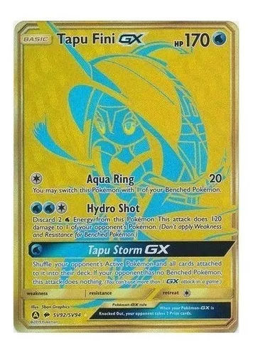 Carta Pokémon Lendário Tapu Koko Gx Com Lote De 100 Cartas