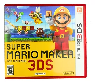 Jogo Super Mario Maker Mídia Física Original 3ds Usado