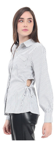Blusa Para Mujer Long Fit With String At Side Forever 21